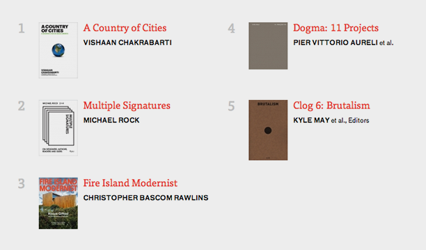 CLOG : BRUTALISM 5th Best Selling Design Book in North America